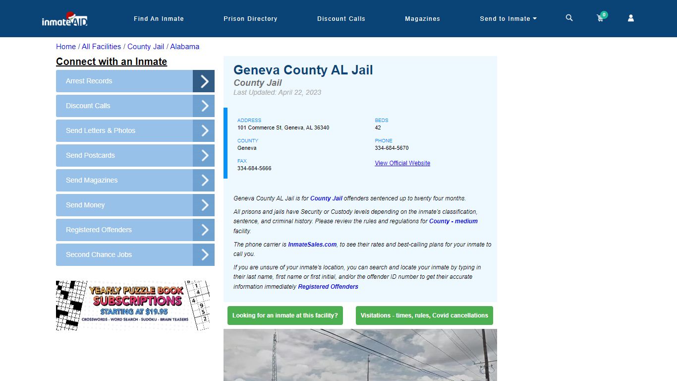 Geneva County AL Jail - Inmate Locator - Geneva, AL